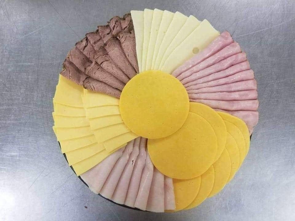 Meat and cheese party tray made at Sunset Meat Market in Piqua, Ohio